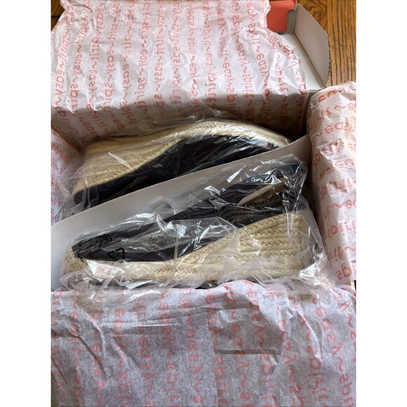 Easy Spirit Women's Size 9.5 Navy Blue Strappy Espadrille Wedge Sandals - Picture 8 of 8